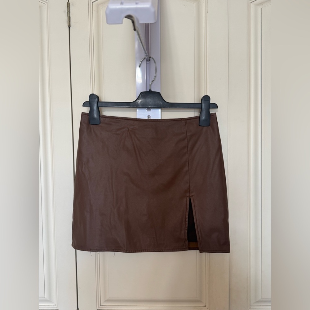 Fashion Nova Brown Pencil Skirt Mini Casual